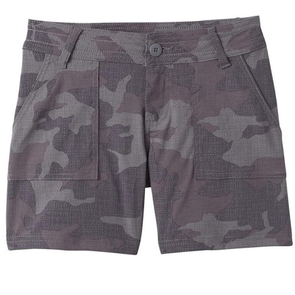 Prana Women’s Sz 10 Olivia Shorts in Gravel Gray Camo